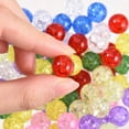 thumbnail image 5 of 80Pcs 8 Colors Transparent Crackle Glass Round Beads Strands No Hole Mixed Color 12mm 10pcs/color, 5 of 7