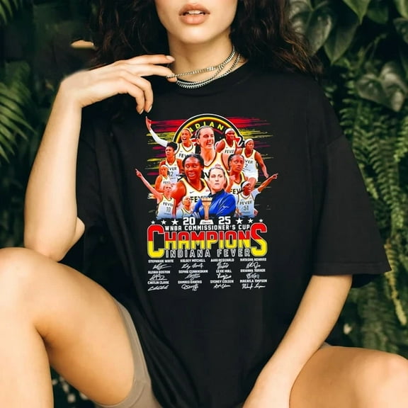 Commissioner’s Cup Champions Indiana Fever basketball signature shirt