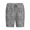 thumbnail image 4 of Wukai Black Leopard Men’s Short Pajama Pants With Pockets Soft Sleep Pj Shorts for Men-, 4 of 6