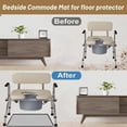 thumbnail image 6 of NonSlip Silicone Floor Protector Mat for Bedside Commode Chair Bathroom Safety with Drainage Design Elderly Use, 6 of 8