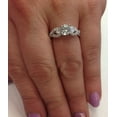 thumbnail image 3 of Silvago Jewel 14K White Gold Plated Ring - Round Cut 1.3 Ct VVS1/D Diamond Ring - Latest Engagement Diamond Ring for Women's - Wedding Diamond Rings for Women's - Infinity Swirl Rings for Her, 3 of 3