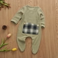 thumbnail image 2 of Douhoow Unisex Baby Knit Romper Autumn NewbornSoft Footies Jumpsuit,0-9M, 2 of 7