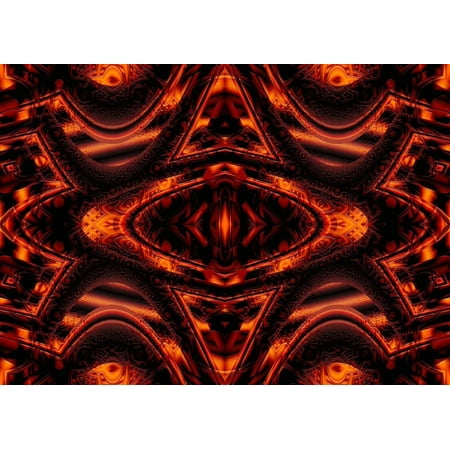 Xzendor7 "Corridors of the Deep Space SymQuad Evolution" Glossy Poster
