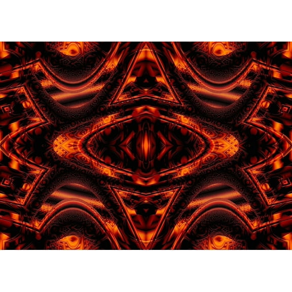 Xzendor7 "Corridors of the Deep Space SymQuad Evolution" Glossy Poster