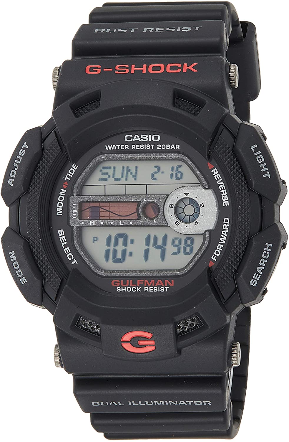 g shock gulfman black