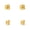 Gold 6, variant on 14K Gold Plated 925 Silver Hypoallergenic Earring Backs Replacement 2 Pairs