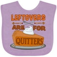 thumbnail image 3 of Inktastic Leftovers Are for Quitters with Pumpkin Pie Boys or Girls Baby Bib, 3 of 4