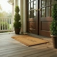thumbnail image 4 of Calloway Mills Border Welcome 100% Coir Natural & Black, 24"x36"x1.5", Non-Slip, Water-Resistant, 4 of 6