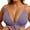 Purple, variant on Womens Front Hook Closure Bras Plus Size No Wire Seamless Everyday Bras Large Bust Demi Underwear Adjustable Strap Deep V Neck T Shirt Bra Bralettes Light Pink XXL