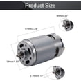 thumbnail image 2 of HUGFEGWE 25V DC Motor 21000RPM Round Shaft High Torque Electric Motor for Drills, Robots, RC Vehicals, Remote Controlled Cars/Robot, Saw Repair/Replacement Engine U2536-19302, 2 of 6