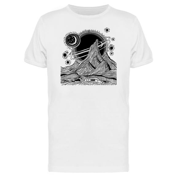 Travel To Another Planet T-Shirt Men -Image by Shutterstock, Male Large