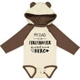 thumbnail image 3 of Inktastic My Dad is a Firefighter and a Hero Boys or Girls Long Sleeve Baby Bodysuit, 3 of 5