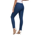thumbnail image 3 of INSPIRE CHIC Women's Maternity Skinny Jeans Ripped High Waist Side Panel Pregnancy Jeans High Stretchy Denim Pants with Pockets 2026 2XL Deep Blue, 3 of 6