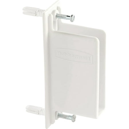 

3PC Rubbermaid Closet Rubbermaid FreeSlide Direct Mount Wall End Bracket White