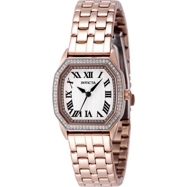 Invicta 49039 Reloj con Pulsera de Acero en Oro Rosa y Flores Silvestres para Mujer