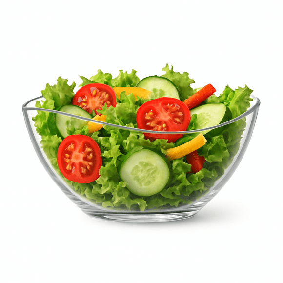 Ensaladera Vira de Vidrio Cristal Bowl Tazón Grande para alimentos y ensaladas LAV