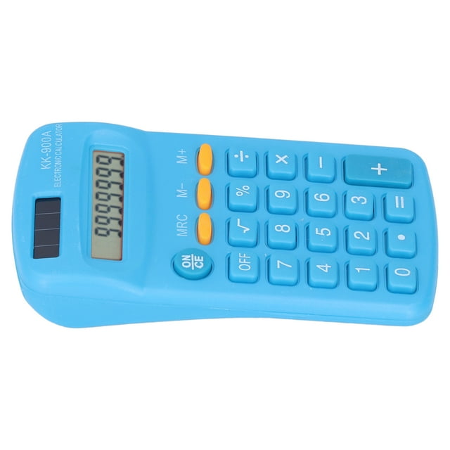 Mini Calculatrices Portatives Écran LCD 8 Chiffres Double Alimentation pour Bureau École