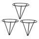 thumbnail image 5 of LOLIPPYY 4Ud Soporte Decorativo Para En Triángulo Metal Negro Ideal Para Plantar Y, 5 of 7