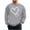 Gray, variant on FAWUUDO Men Valentine's Tops Red Heart Printed Shirts Long Sleeve Clothes