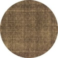 thumbnail image 1 of Ahgly Company Indoor Round Abstract Brown Contemporary Area Rugs, 3' Round, 1 of 4