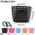 thumbnail image 3 of Multifunctional Basket, Children Bicycle Basket, Bike Tricycle Scooter Storage Basket for Boys and Girls, Lightweight Plastic Basket for Boys Girls Kids for Water Bottles and Snacks, 3 of 3