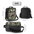 thumbnail image 2 of Halloween Gothic Skeleton Lovers Lunch Bag Insulated Thermal Box with Shoulder Strap & Handle for Work and Picnic, 2 of 6