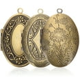 thumbnail image 3 of 3Pcs Bouquet Photo Locket Small Photo Pendant Memorial Photo Pendants Picture Holder Charms, 3 of 7