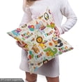 thumbnail image 5 of Ambesonne Birthday Party Fabric by the Yard Upholstery, Happy Animals Fun, 5 Yards, Grey Yellow Multicolor, 5 of 5