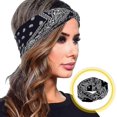 thumbnail image 3 of 6 Pcs Headbands - Paisley Bandana Headband For Women, 3 of 4