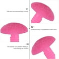 300 Pcs Flocked Triangular Nose Stuffed Animals Toys Triangle Baby Pink