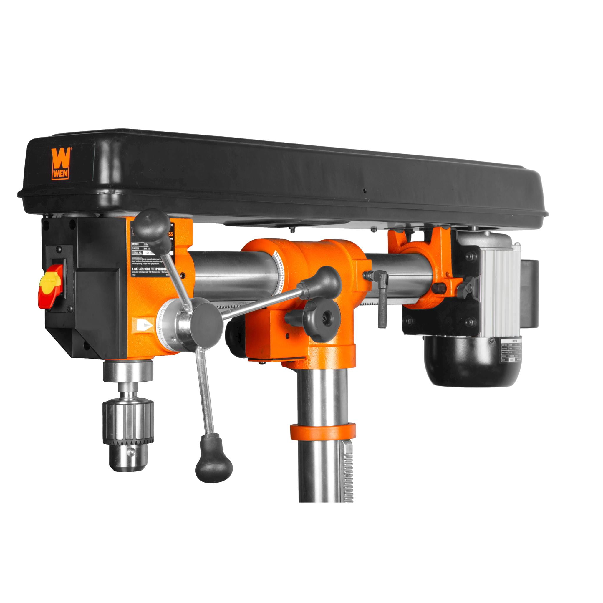 WEN 6.2-Amp 33-Inch 5-Speed Cast Iron Benchtop Radial Arm Drill Press