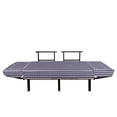 thumbnail image 3 of USA Futon Couch, Happy Fourth of July Famous Day of States with Vertical White Stripes and Stars, Daybed with Metal Frame Upholstered Sofa for Living Dorm, Loveseat, Indigo Red White, by Ambesonne, 3 of 4