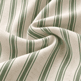 thumbnail image 4 of Green Striped Farmhouse Shower Curtain with Ruffle Hem, 72 x 72 Inch Linen Textured Rustic Shower Curtain for Bathroom, Vintage Country Cottage Style, Green and Cream, 4 of 9