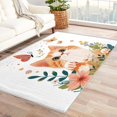 thumbnail image 1 of Cat Rug for Girls Bedroom - 5x7 Rug - Cat Rug - Cute Kitten Floral Area Rug - Kids Girls Butterfly Flower Rugs - Kawaii Animal Carpet, 1 of 7