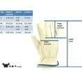 thumbnail image 2 of G & F Brand Gloves Full Grain Unisex 2002XL Leather Gloves, Size X-Large,  Pack of 3 Pair, 2 of 11