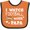 Orange and Black, variant on Inktastic I Watch Football with My Papa Boys Baby Bib