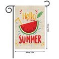 thumbnail image 4 of Muyoka Bandera de jardín pequeña colgante 30x45CM Bandera de primavera de verano de doble cara Bandera de bienvenida de jardín de lino duradera Decoración de patio de vacaciones para exteriores e inte Muyoka Hogar, 4 of 6