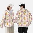 thumbnail image 5 of Picia Yellow Pueple Rabbit Women's Men's UPF 50+ Sun Protection Hoodie Shirt Long Sleeve SPF Fishing Outdoor UV Hiking Lightweight Shirts-X-Large, 5 of 9