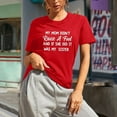 thumbnail image 1 of Daisyyozoid T-Shirt Joyeuse Fête des Mères pour Femmes Col Rond Imprimé Lettre Manches Courtes Décontracté, 1 of 5