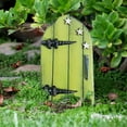 thumbnail image 3 of Yuarrent Puerta de árbol en miniatura de madera, pasamanos de jardín de parque doméstico portátil, decoración de puertas decorativas, adorno, Kits de decoración para fiestas cuatro Yuarrent HA068115-04B, 3 of 6