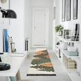 thumbnail image 4 of Yayeee Runner Rug for Bedroom 2'x6' Machine Washable Hallway Non Slip Mat, Brown Christmas Trees, 4 of 8