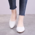 thumbnail image 4 of ZTTD Fashion Women Pointed Toe Slip-On Shoes Solid Color Jobs Single Shoes Peas Shoes, 4 of 9