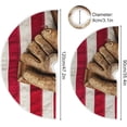 thumbnail image 3 of Coolnut Baseball Christmas Tree Skirt Home Decoration Large Round Christmas Tree Skirt for Holiday Party Home Christmas Day Ornaments,47.2", 3 of 6