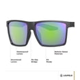 thumbnail image 3 of Gafas de Sol Leupold DeSoto Negro Mate con Espejo Esmeralda, 3 of 6