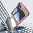 thumbnail image 3 of Allytechgroup Galaxy Z Flip 5 Case with Camera Lens Screen Protector, Hard PC Anti-Scratch Bumper Rugged Dustproof Phone Case for Samsung Galaxy Z Flip 5, Pink, 3 of 6