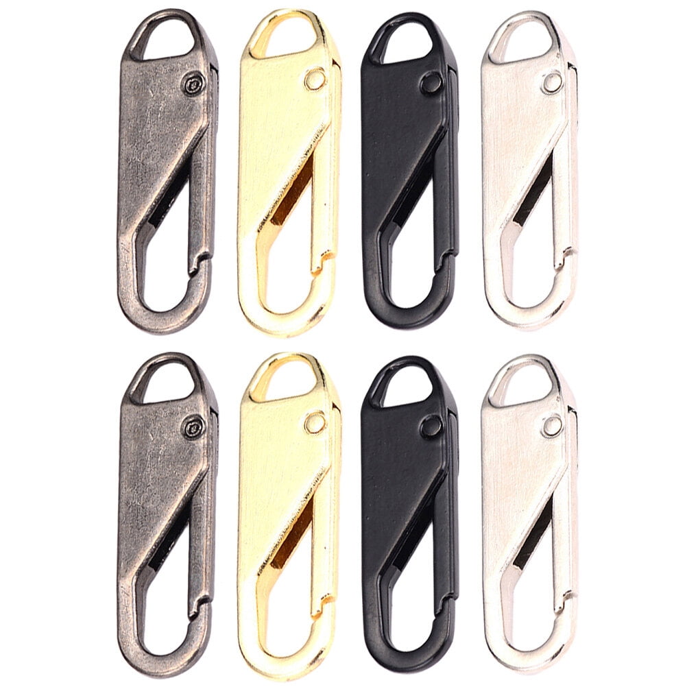 8Pcs Detachable Zipper Pulls Allpurpose Metal Zipper Tags Zipper