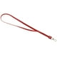 thumbnail image 1 of Correa de cuello de cordón de cuero de PU con insignias de tarjetas de clip de langosta de metal fuerte , rojo, 1 of 7