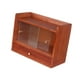 thumbnail image 4 of Organizador de escritorio vintage Gabinete de almacenamiento a prueba de polvo Caja de almacenamiento de escritorio retro Madera para sala de estar, 4 of 9