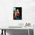 thumbnail image 2 of ARTCANVAS Madonna And Child Before Curtain With Mountainous Landscape Canvas Art Print by Benvenuto Tisi - Size: 18" x 12" (0.75" Deep), 2 of 9