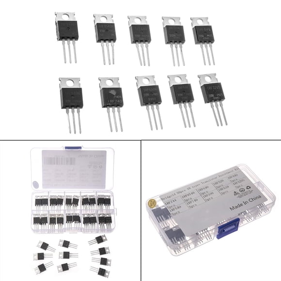 Surtido de Transistores Yotijar 50 Piezas de Transistor de Energía Multiusos